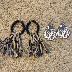 Crazy Train- Western Earrings Set (2 pair)